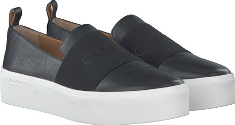 calvin klein sneaker damen schwarz|calvin klein slip on sneakers.